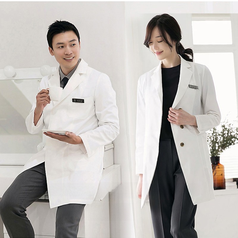 Medical Lab Design - Jas Dokter Wanita Slim Fit Lengan