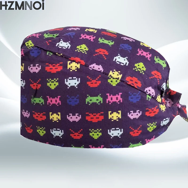 Medical Lab Hospital - Topi kepala operasi kartun dokter motif