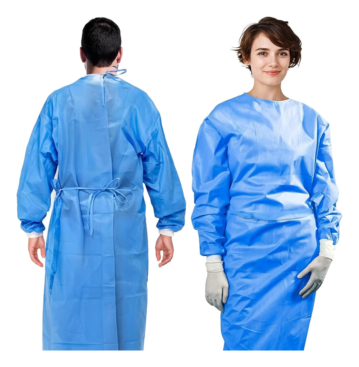 3pcs Gaun Isolasi Sekali Pakai - Medical Lab Design ulasan dan harga