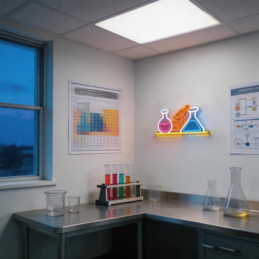Papan Neon LED Peralatan Labor - Medical Lab Design ulasan dan harga