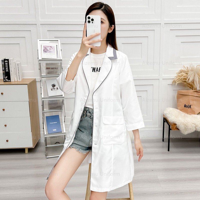 seragam kecantikan hitam denga - Medical Lab Hospital ulasan dan harga