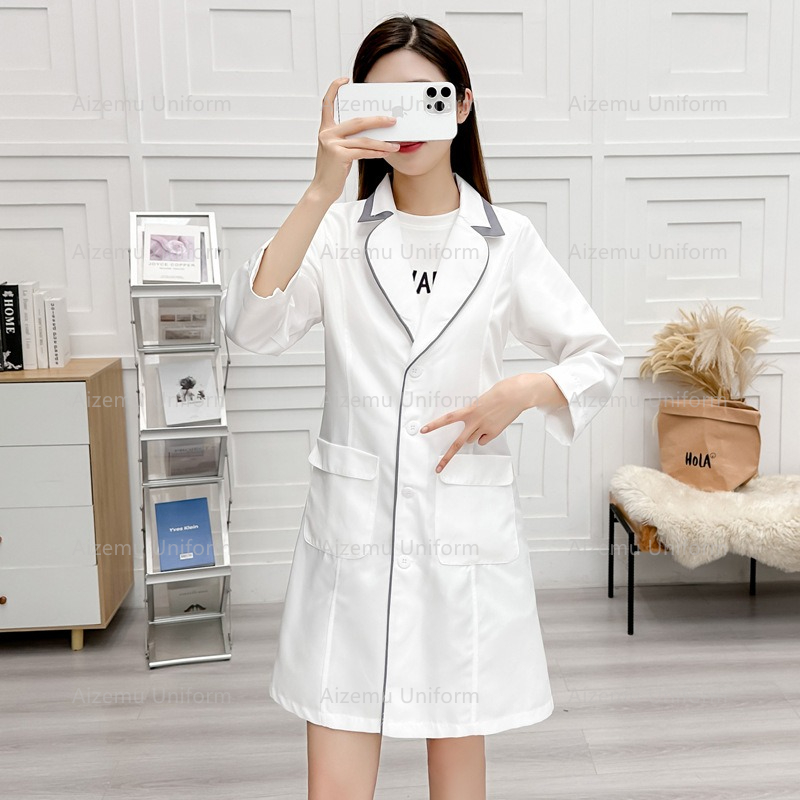 seragam kecantikan hitam denga - Medical Lab Hospital ulasan dan harga