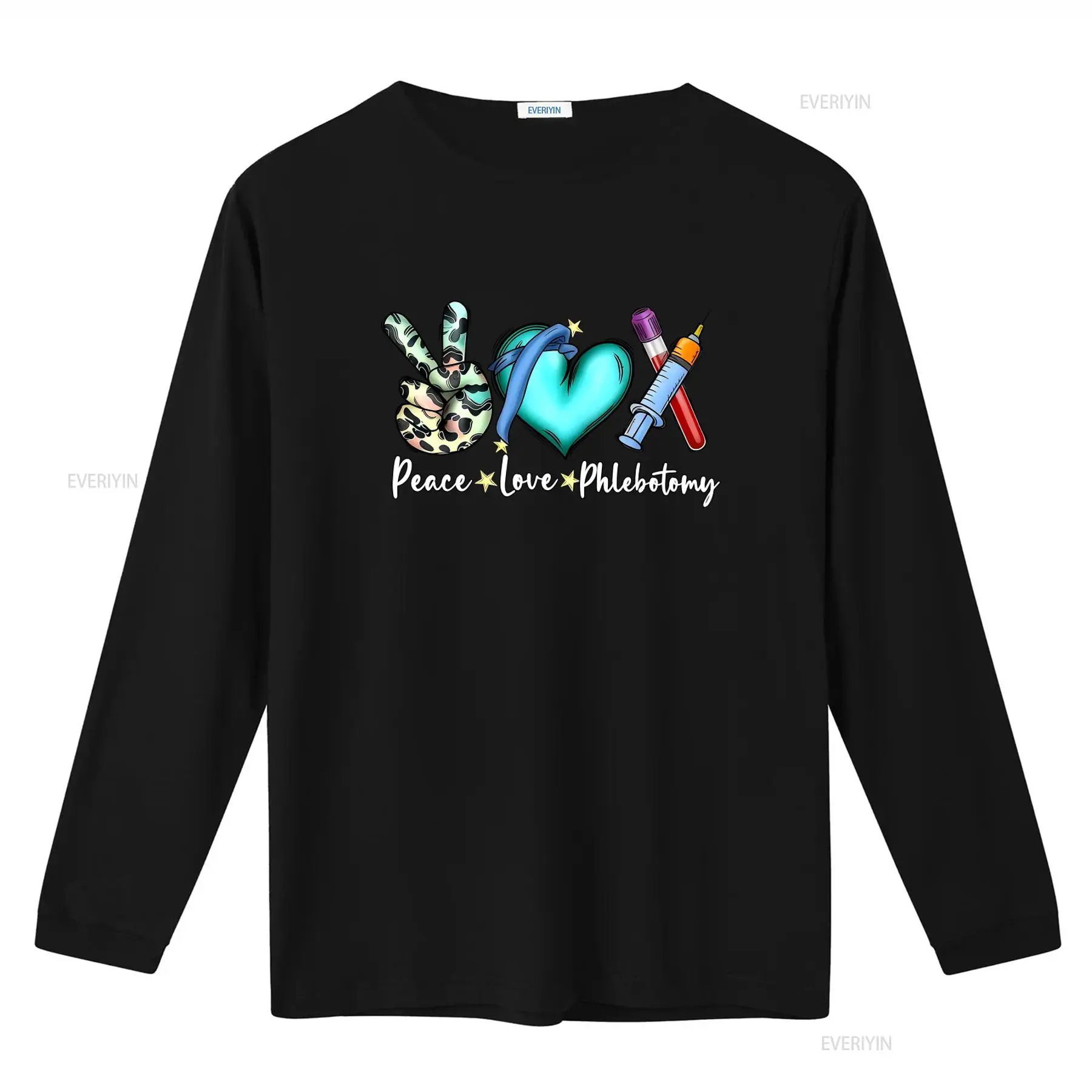 Kaos Peace Love Phlebotomy unt - Medical Lab Design ulasan dan harga