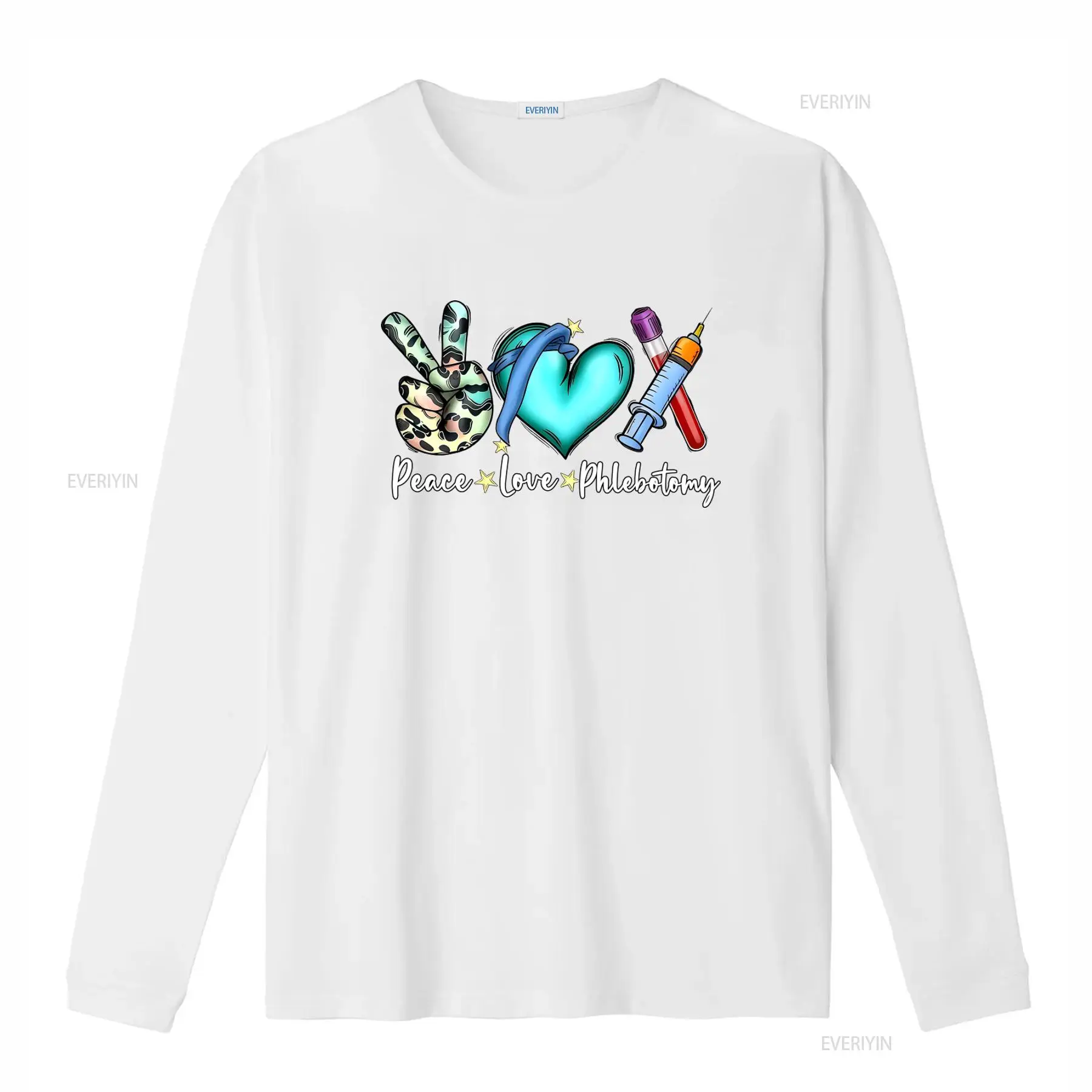 Kaos Peace Love Phlebotomy unt - Medical Lab Design ulasan dan harga