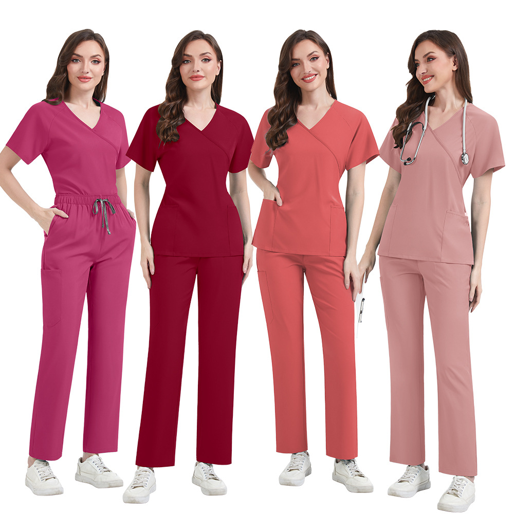 Setelan Scrub Wanita Slim Fit  - Medical Lab Hospital ulasan dan harga