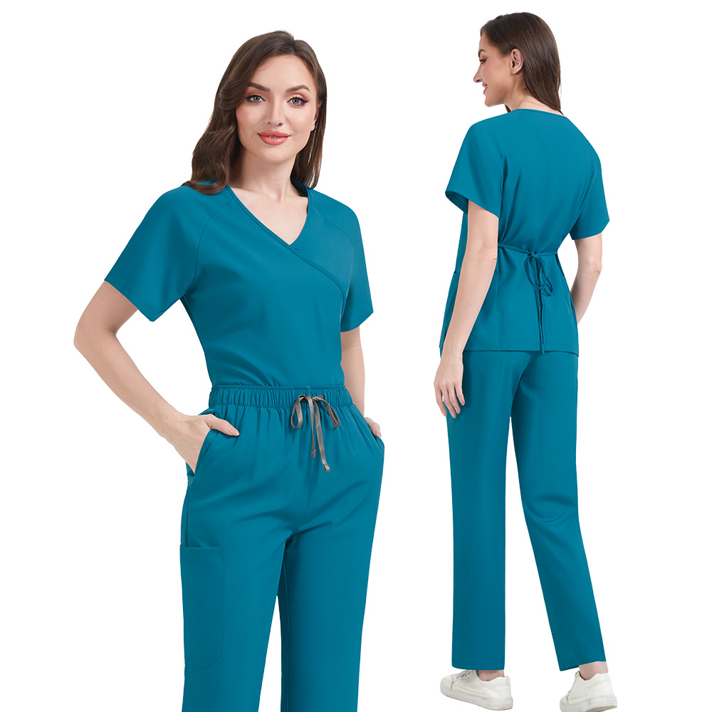 Setelan Scrub Wanita Slim Fit  - Medical Lab Hospital ulasan dan harga
