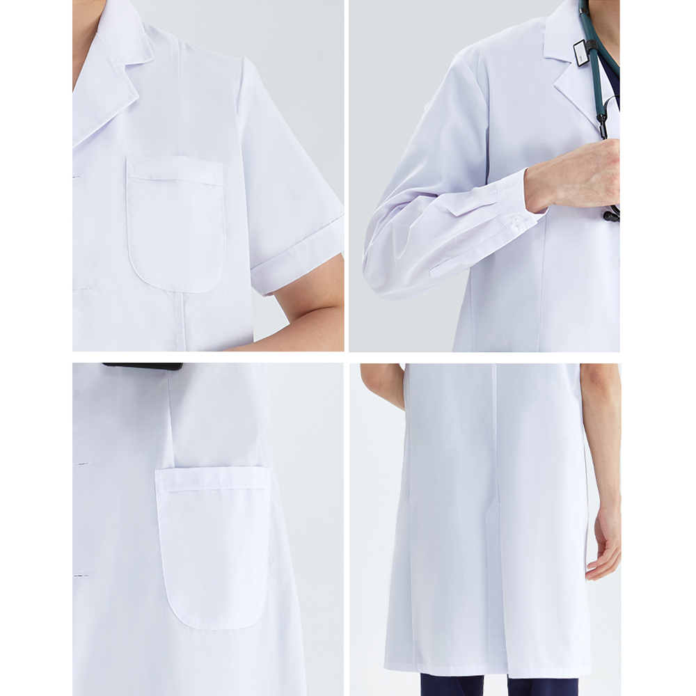 Jas Lab Mantel Putih Uniseks S - Medical Lab Hospital ulasan dan harga