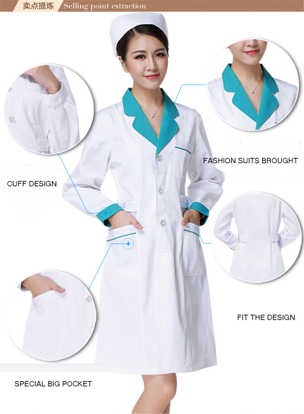 Seragam Perawat Jas Lab Rumah  - Medical Lab Design ulasan dan harga